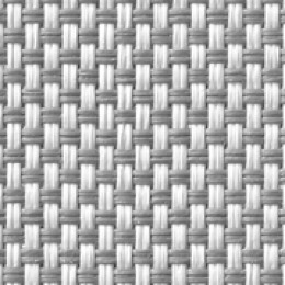 YUMA Omega 0% screen fabric in White/Grey