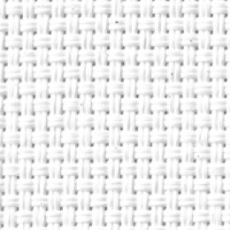 YUMA Omega 0% screen fabric in White/White